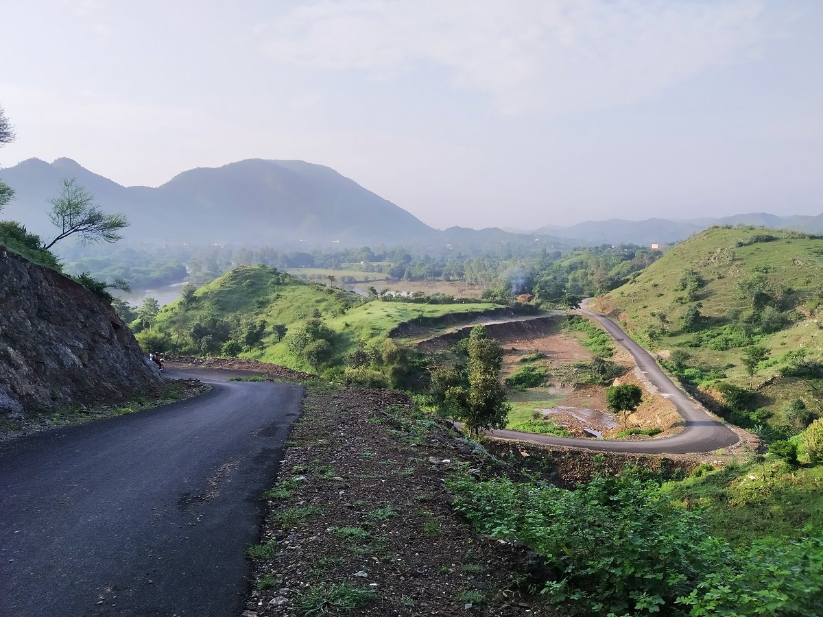 a countryside road near Chokadiya